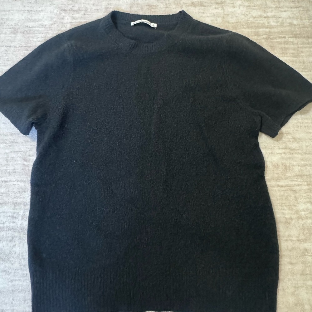 Abercrombie & Fitch short sleeve sweater knit tee size large